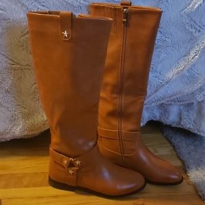 Brand new camel knee high boots